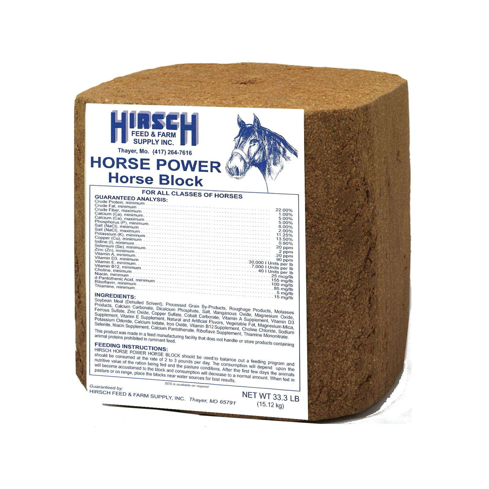 HORSEPOWER HORSE BLOCK 33#