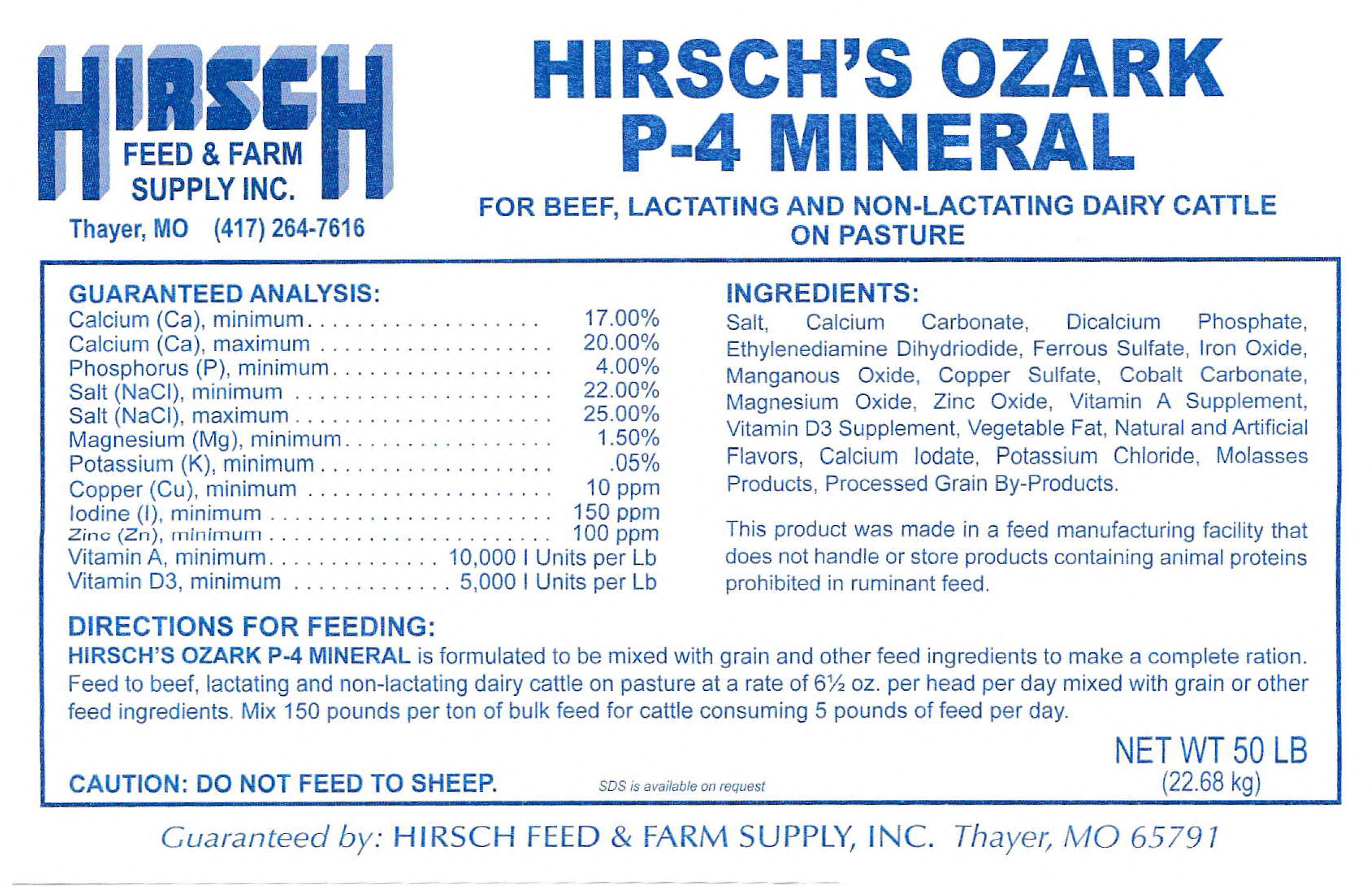 OZARK 4 RANGE MIXING MINERAL