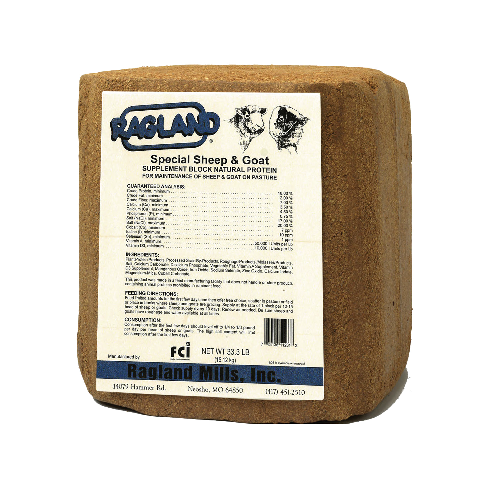 RAGLAND SHEEP & GOAT PROTEIN BLK