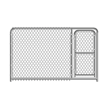 STEPHEN'S SILVER DOG PEN PANEL 6' X 10' - 1 GATE