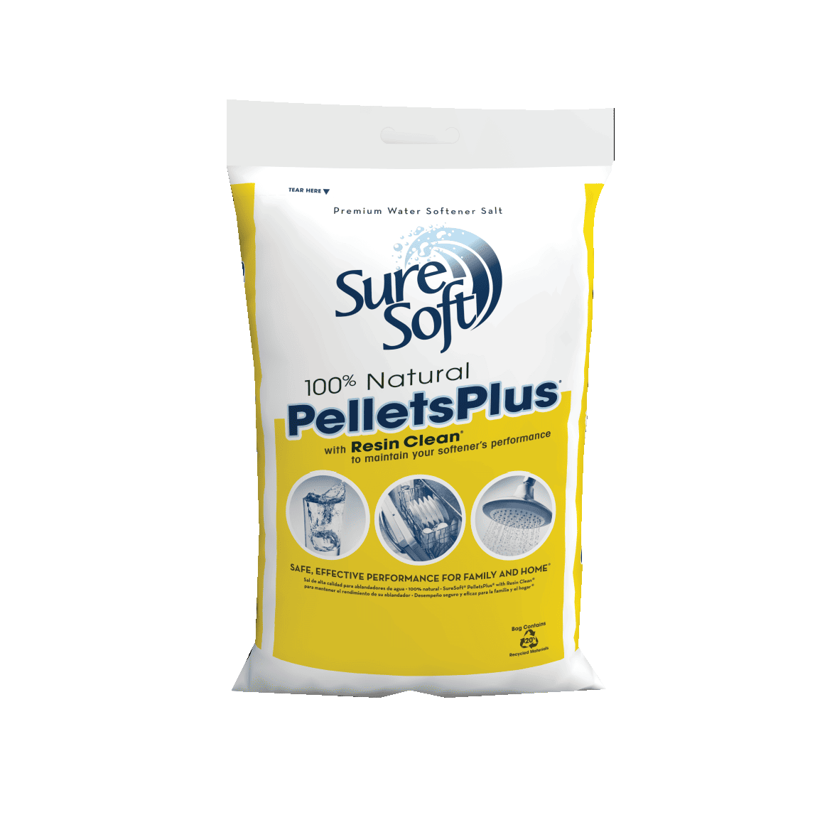 SURESOFT WATER SOFTNER PELLETS WITH RESIN CLEAN 50#