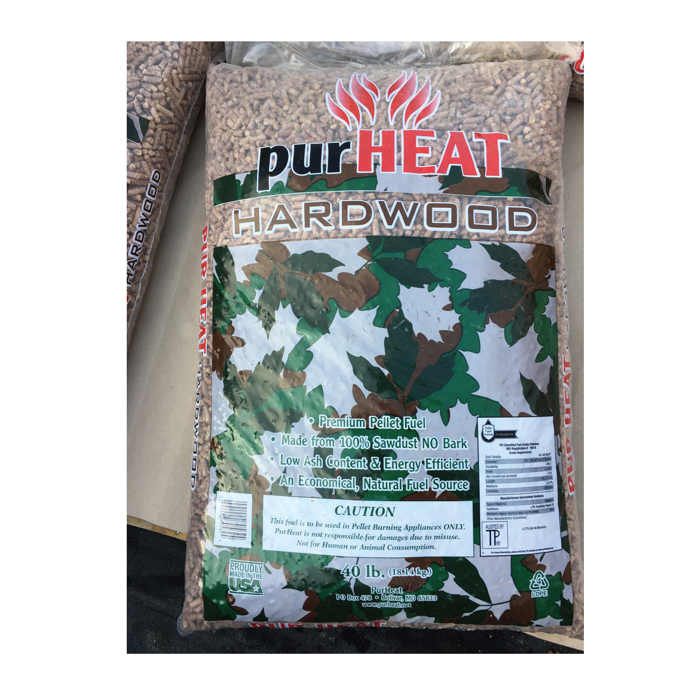 WOOD PELLETS 40# BAG""HARDWOOD""