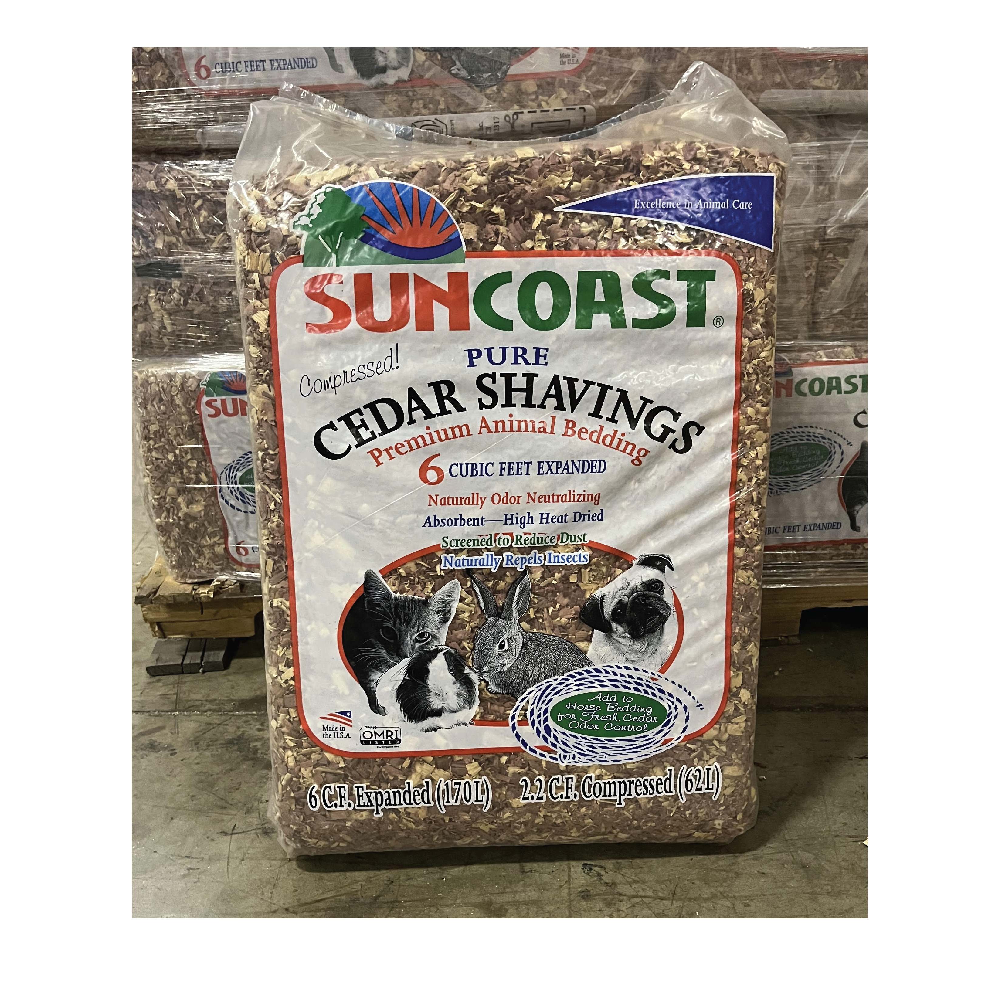 SUNCOAST CEDAR SHAVINGS 6 CF