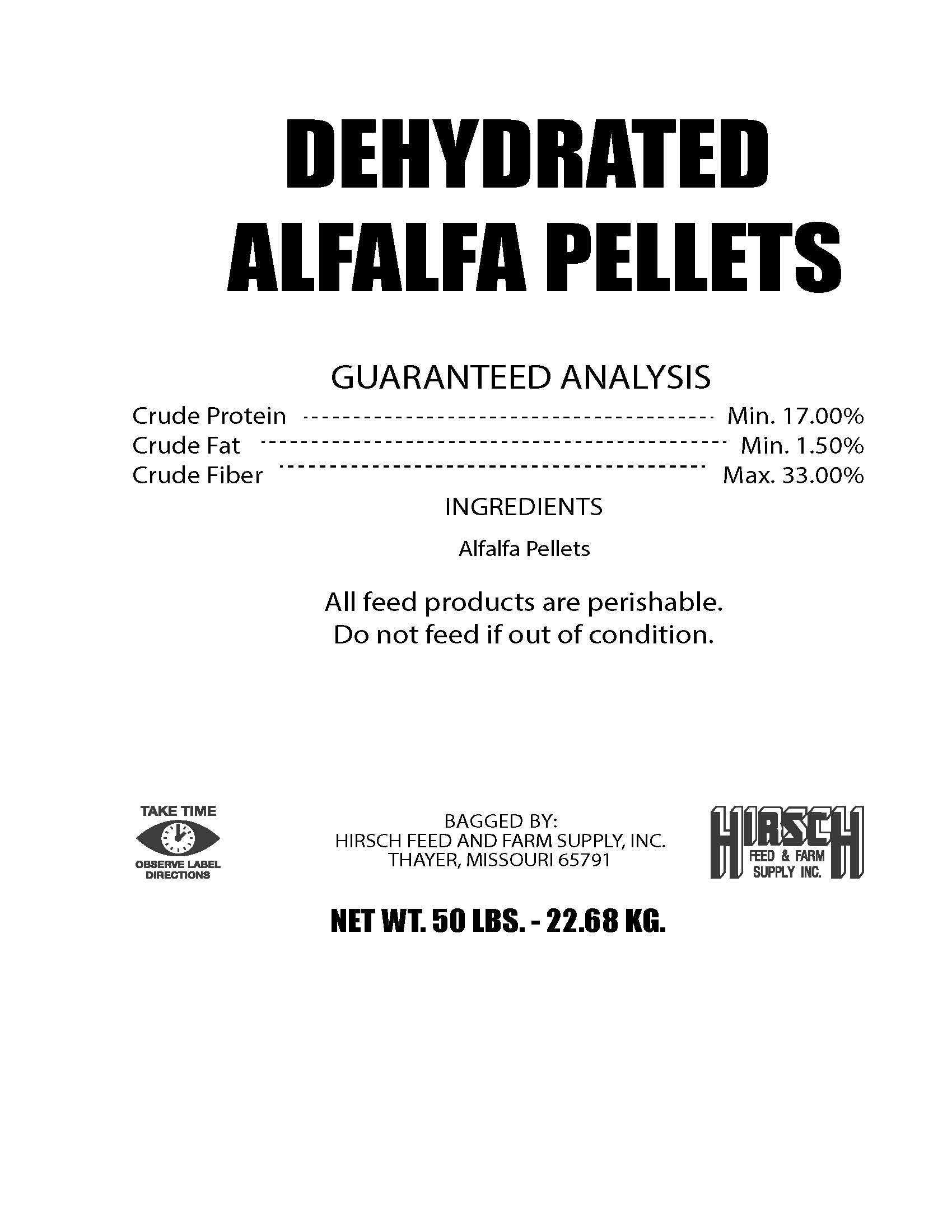 ALFALFA PELLETS   17%