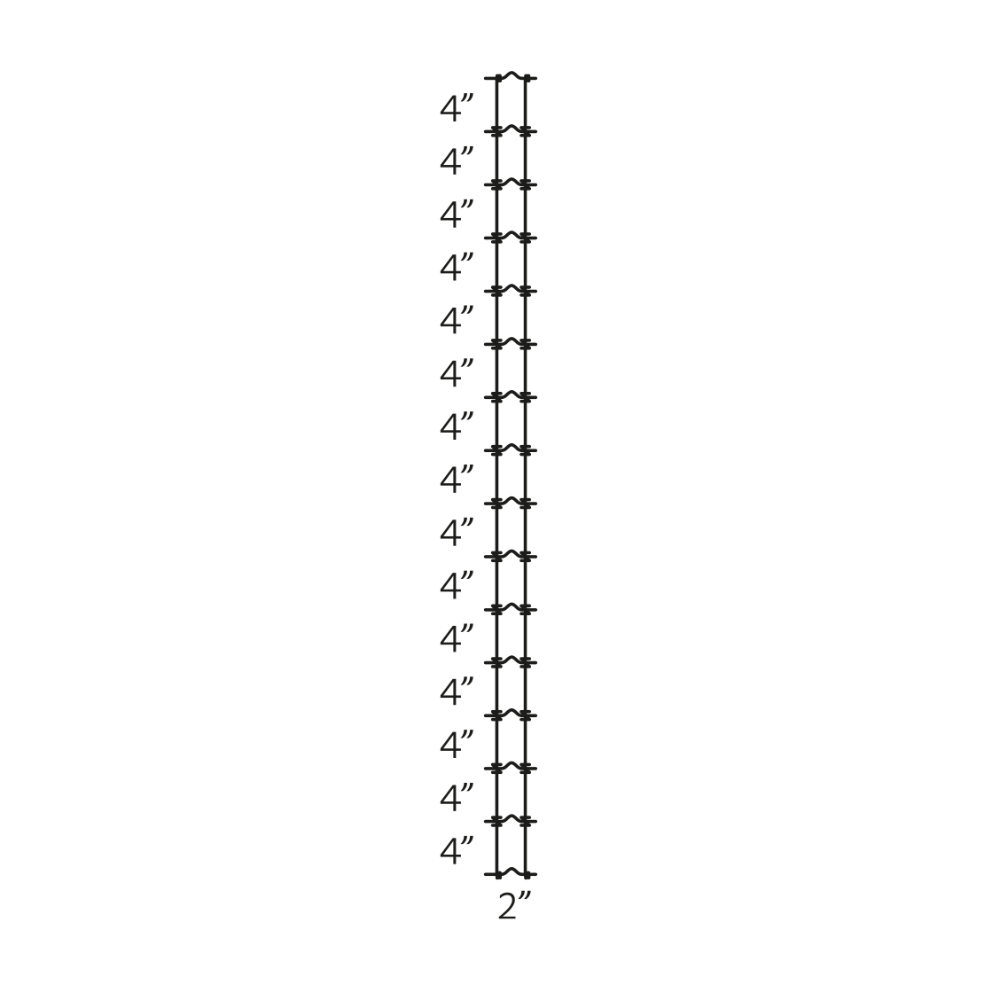 STAYTUFF 2\"X4\"X60\"X100\' NO CLIMB FENCE