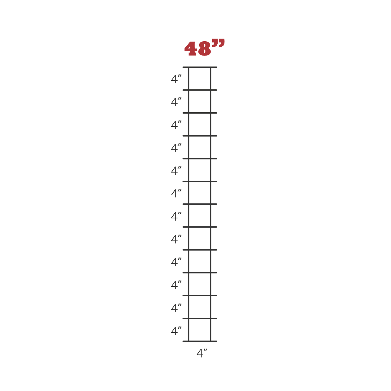 WIRE PANEL 4\"X4\"X48\"X16\' 6 GA.