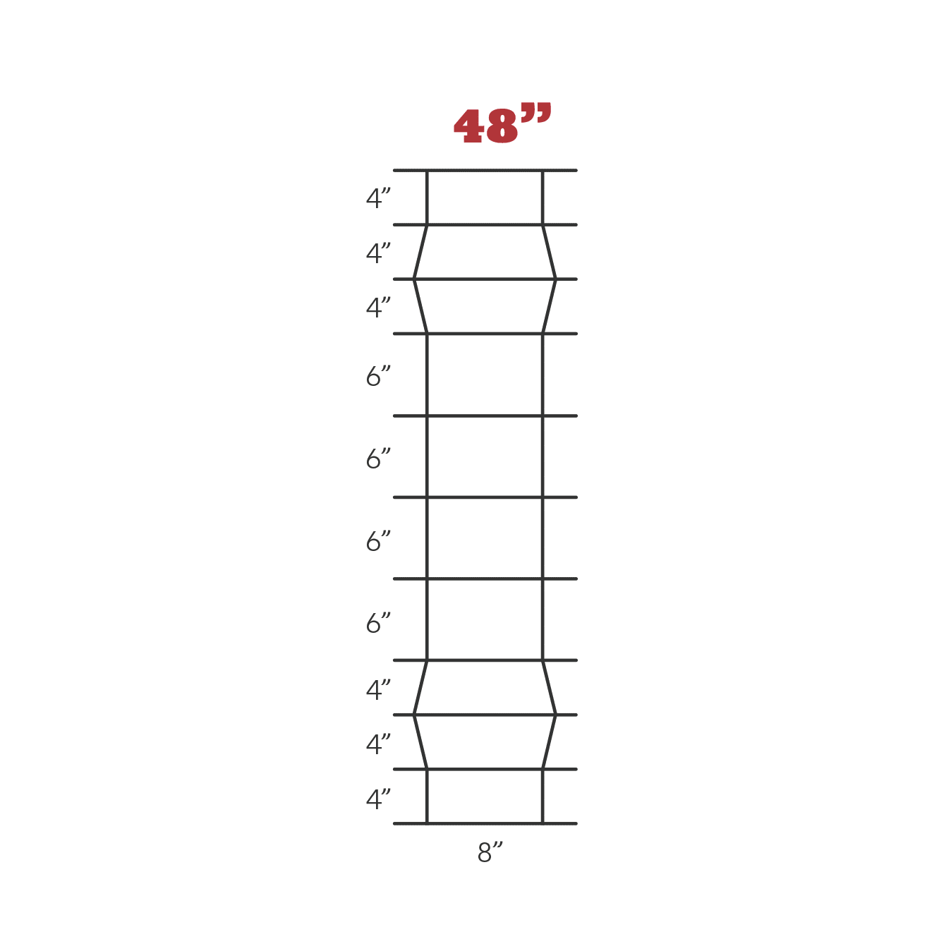 WIRE PANEL V-BRACE 48\" X 8 FT