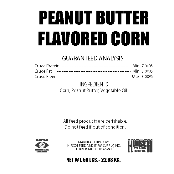 CORN PEANUT BUTTER FLAVORED 7%