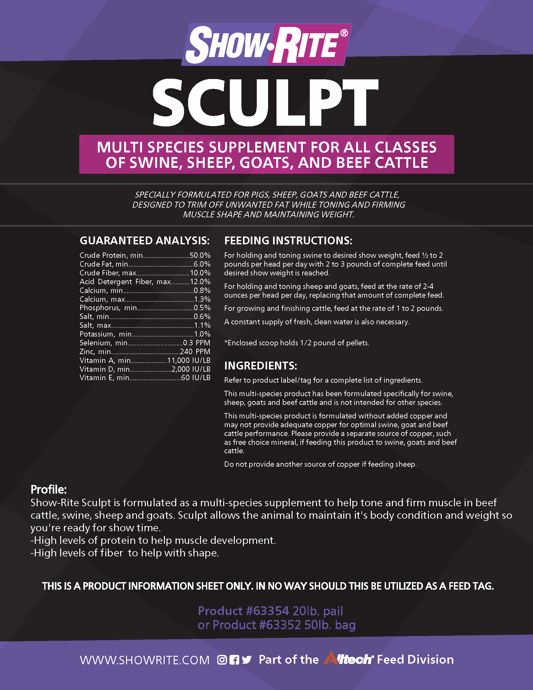 SHOWRITE SCULPT 50# (SO)