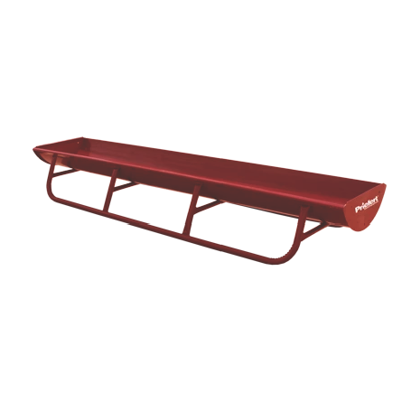 PRIEFERT 10' RED ALL METAL FEED BUNK