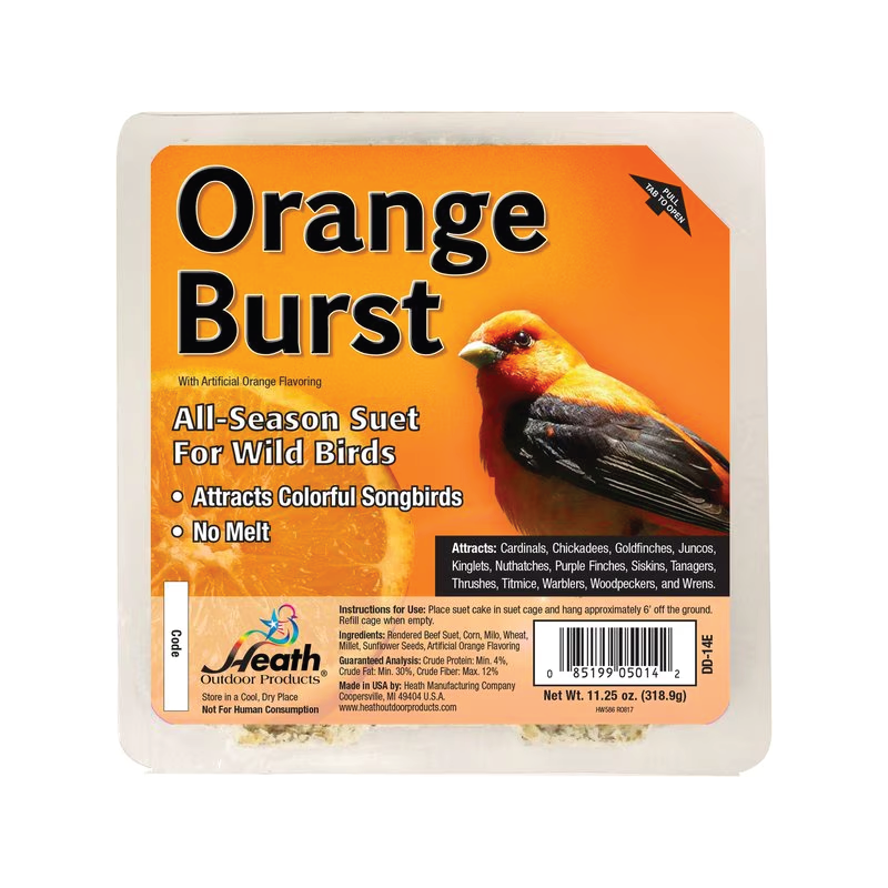 SUET CAKE ORANGE BURST HEATH
