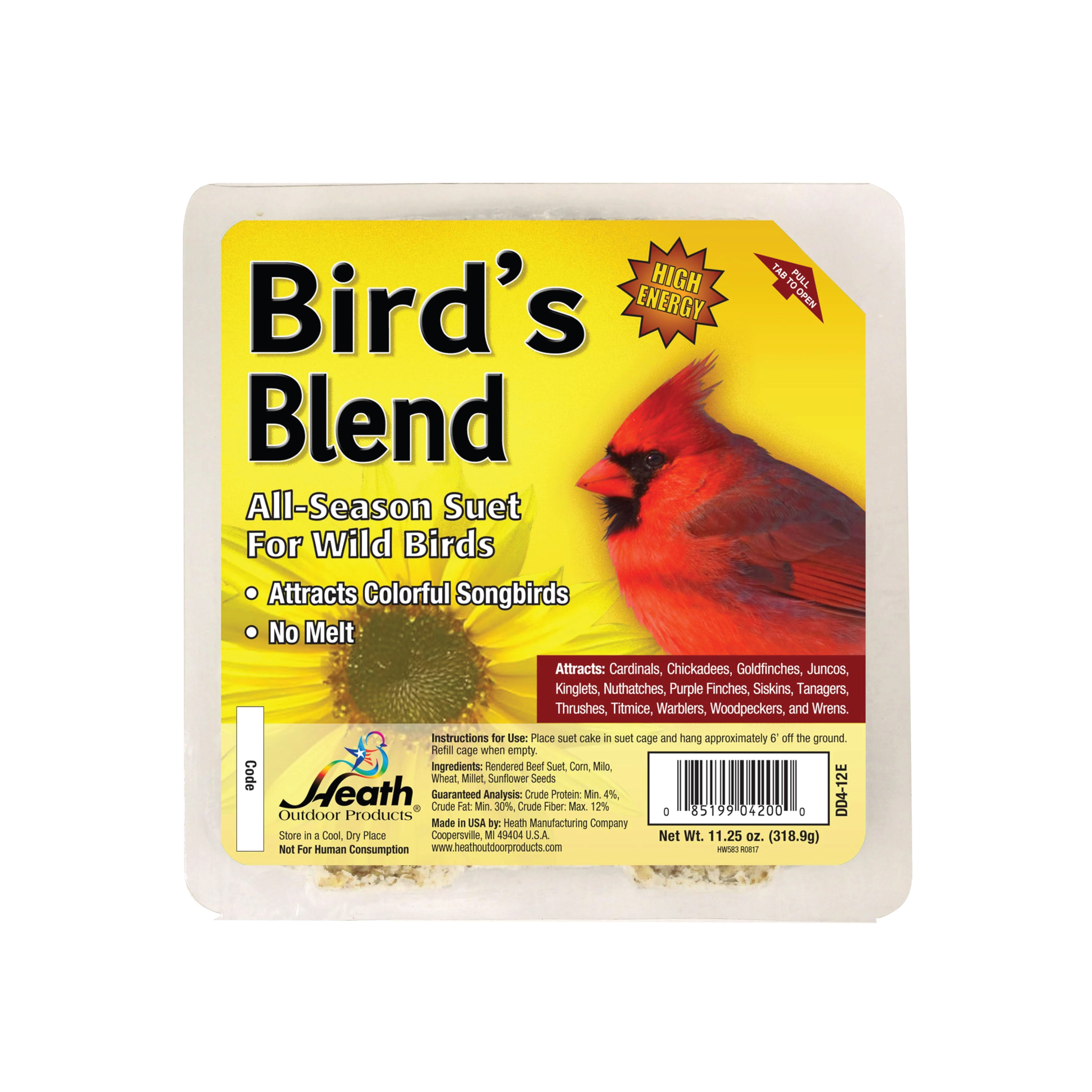 SUET CAKE W/BIRD SEED