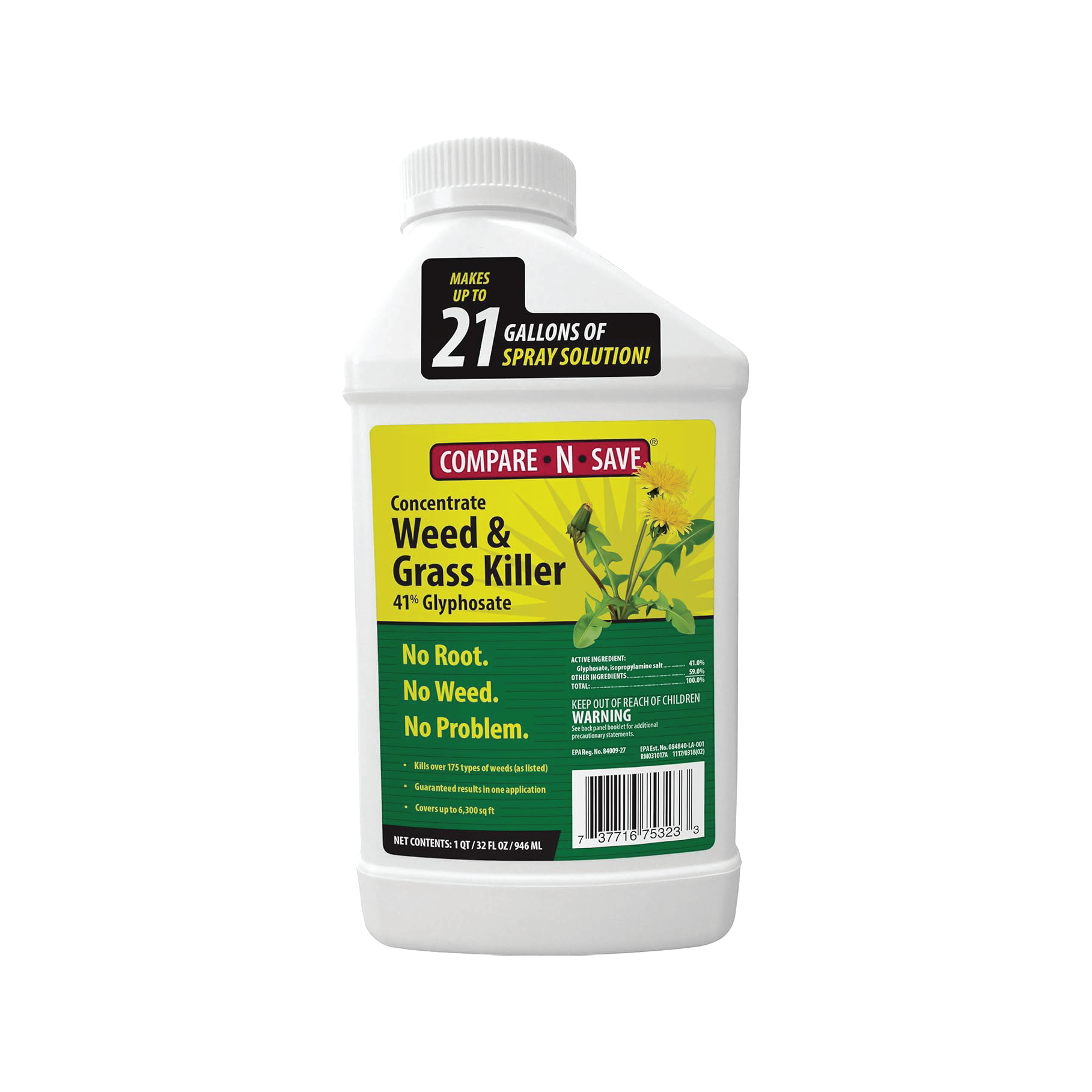 COMPARE N SAVE 41% GLYPHOSPHATE CONCENTRATE 32 OZ