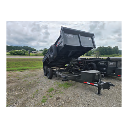 GLOBAL BUMPER PULL DUMP TRAILER 14\' GRAY