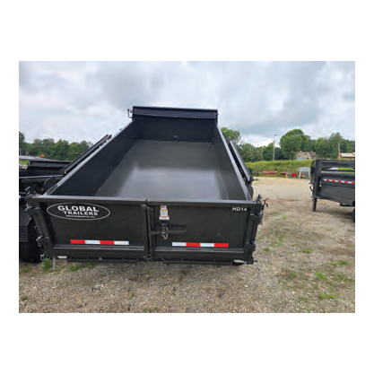 GLOBAL BUMPER PULL DUMP TRAILER 14\' GRAY