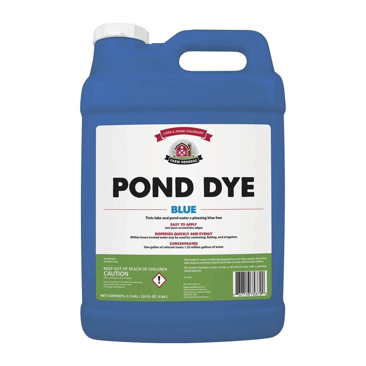 BLUE POND DYE 2.5 GALLON