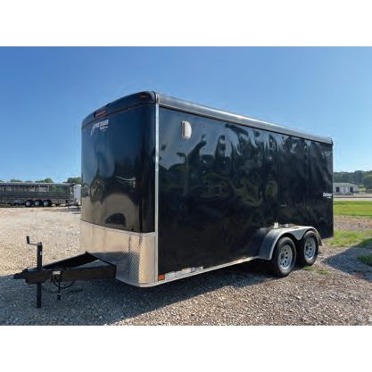HOMESTEADER 7'X16' CHALLENGER BLACK CARGO TRAILER