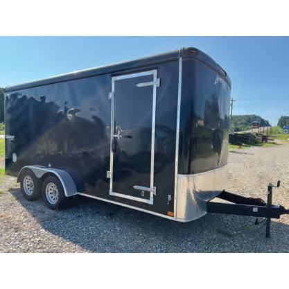 HOMESTEADER 7\'X16\' CHALLENGER BLACK CARGO TRAILER
