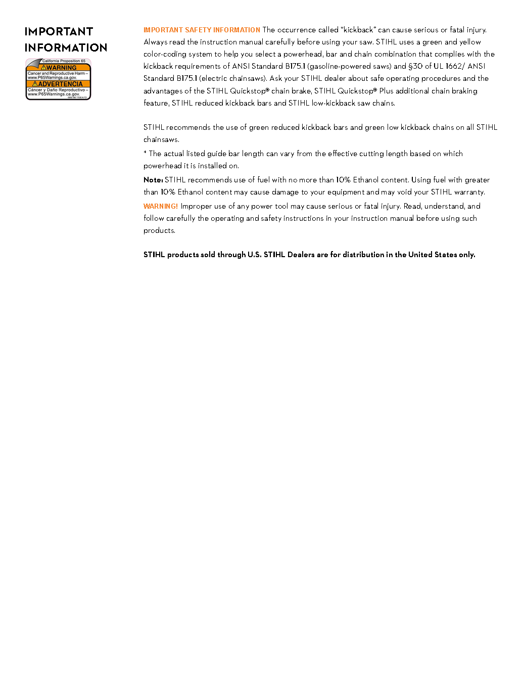 STIHL 14\" MS 194T CHAINSAW