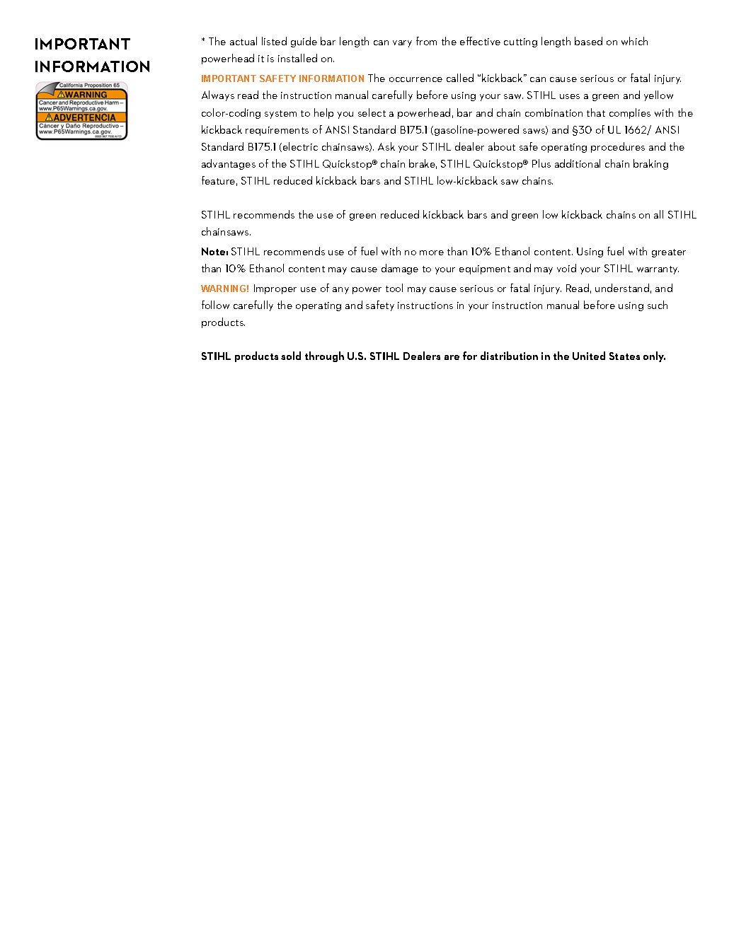 STIHL 18\" MS 251 CHAINSAW