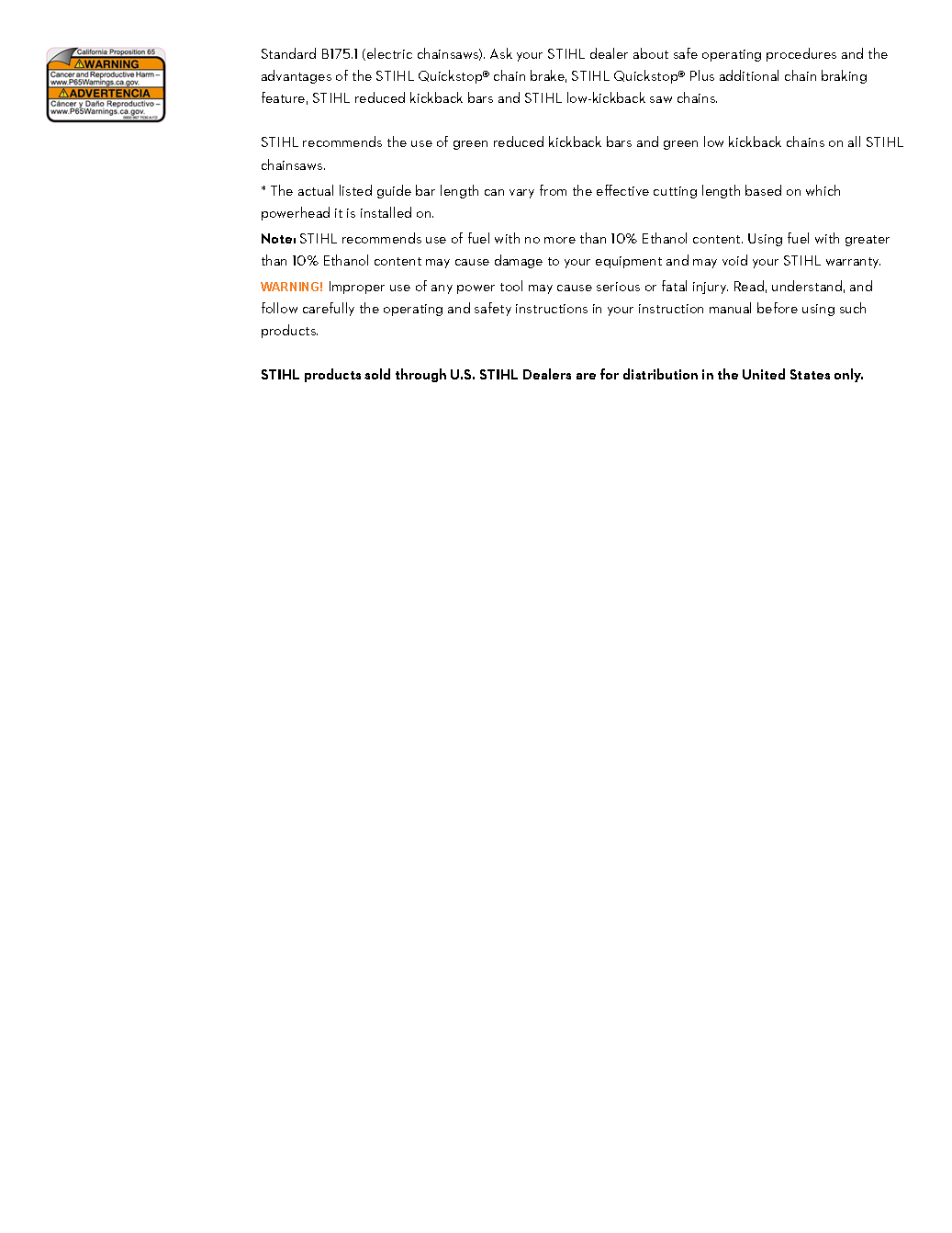 STIHL 20\" MS 291 CHAINSAW