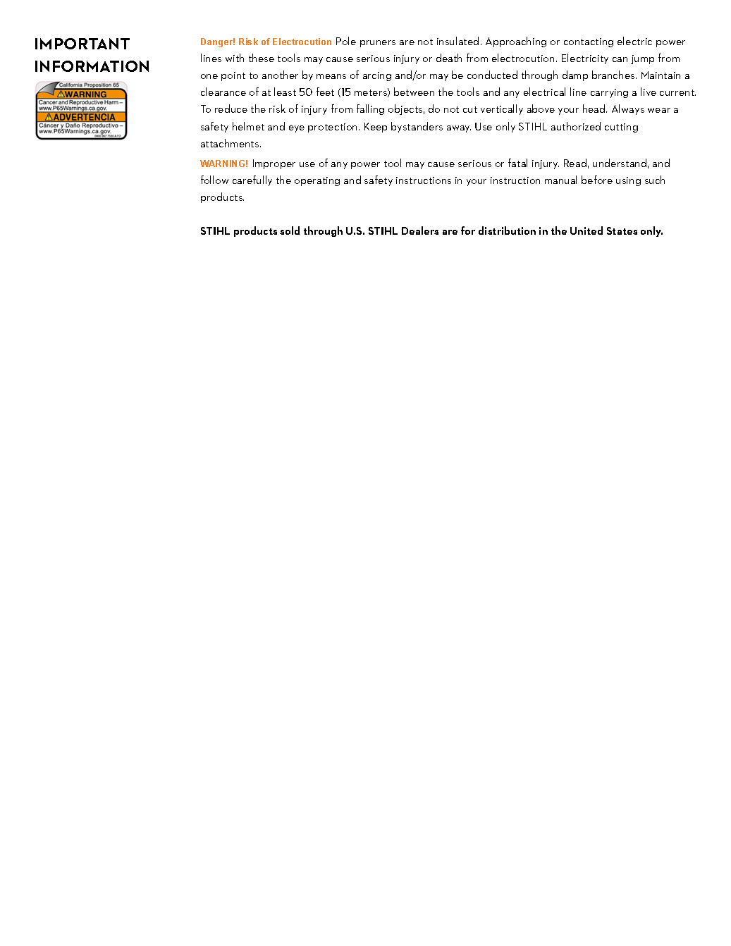 STIHL HTA50 LITH-ION POLE PRUNER