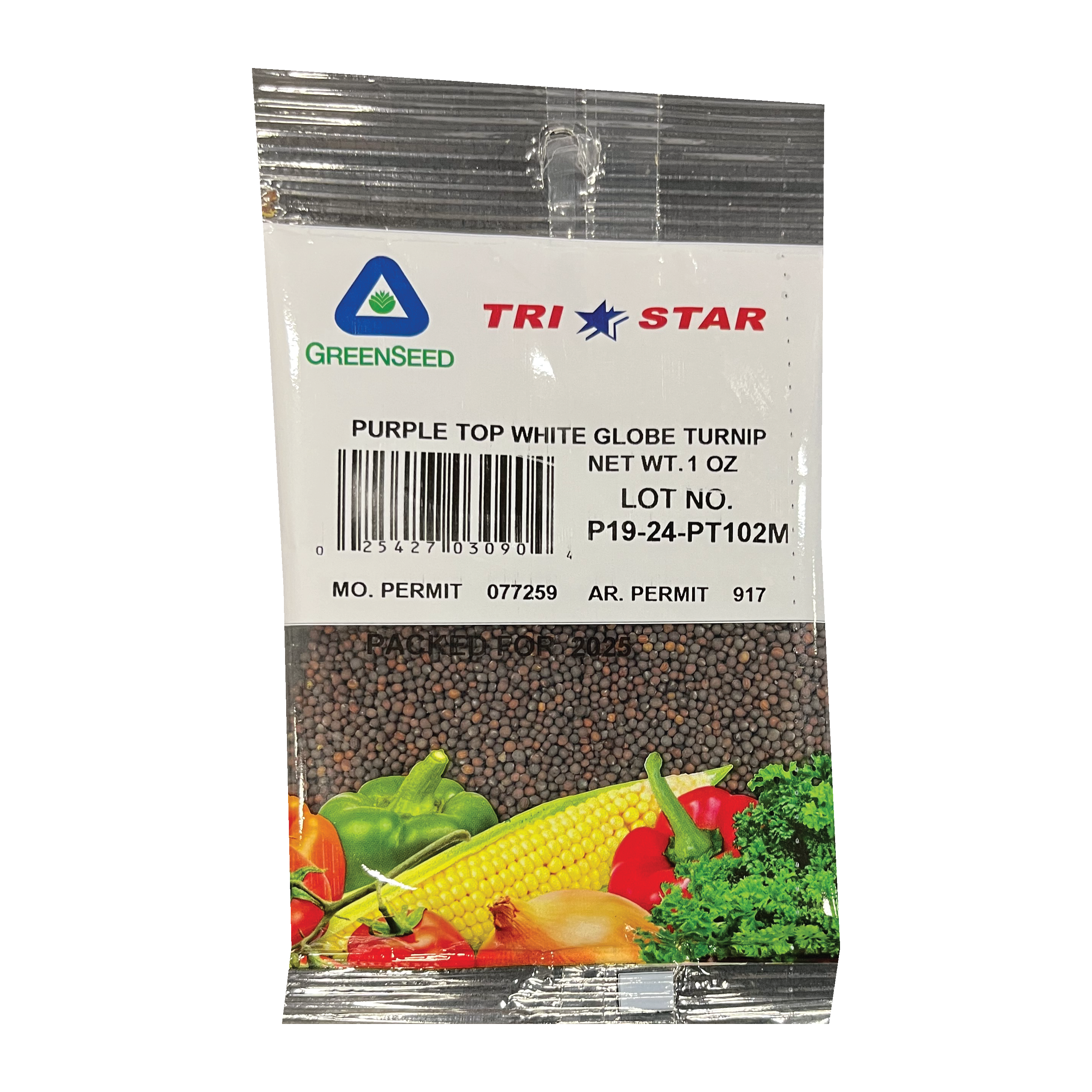 PURPLE TOP WHITE GLOBE TURNIP SEED 1#