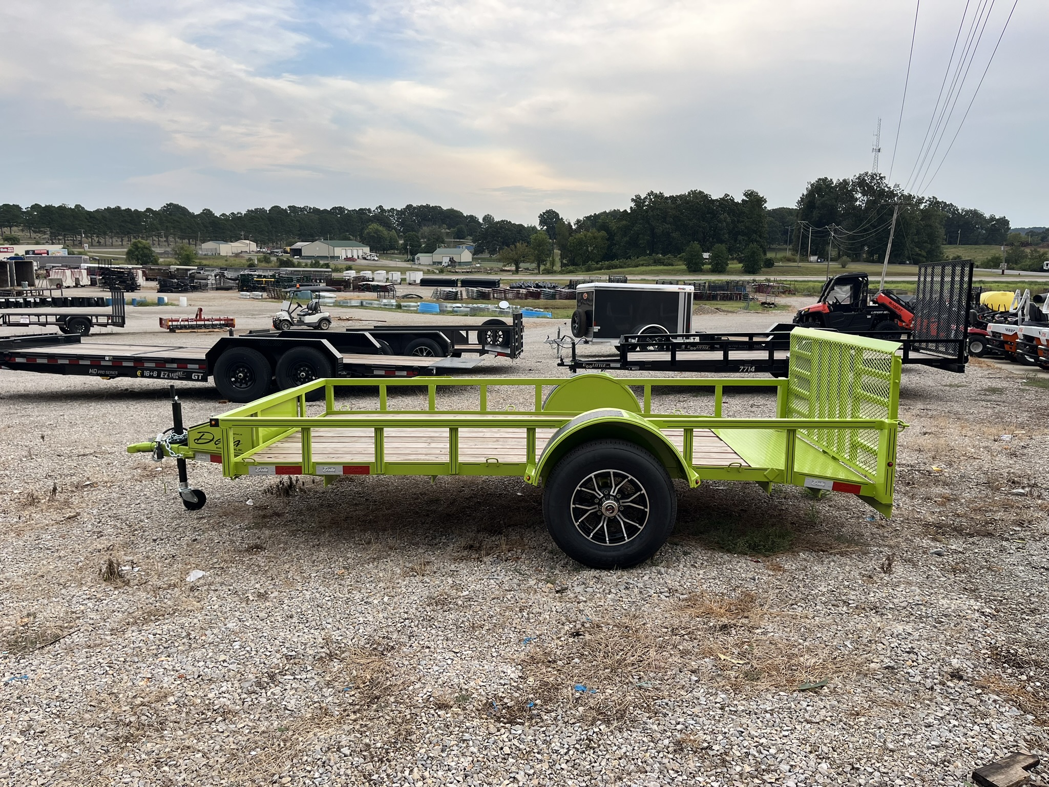 DELTA 12'X6'4" BUMPER UTILITY TRAILER