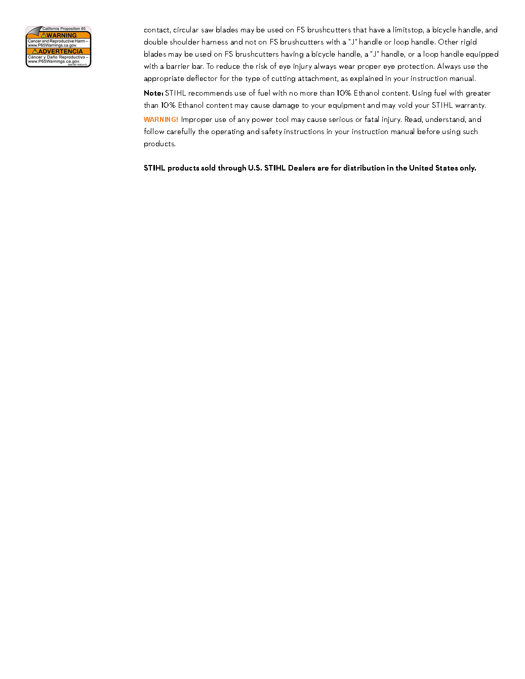 STIHL FS 111 BIKE HANDLE TRIMMER