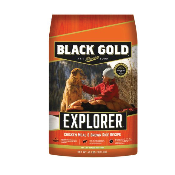 BLACK GOLD EXPLORER CHICKEN MEAL & BROWN RICE 26/16 40#