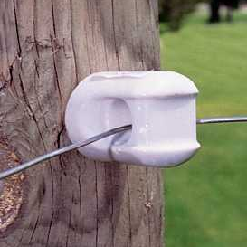 ZAREBA SMALL SCREW-IN INSULATOR PORCELAIN