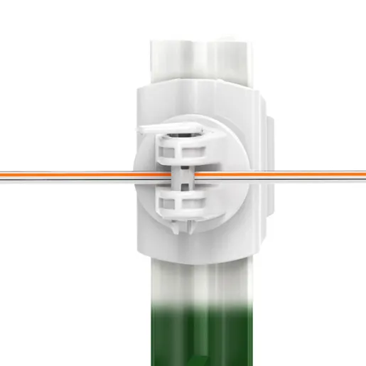 GALLAGHER HD TPOST WIDE JAW PINLOCK INSULATOR - 20 PACK