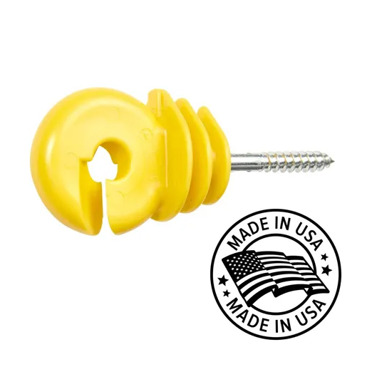 GALLAGHER STANDARD WOOD POST SCREW-IN RING INSULATOR - 25 PACK