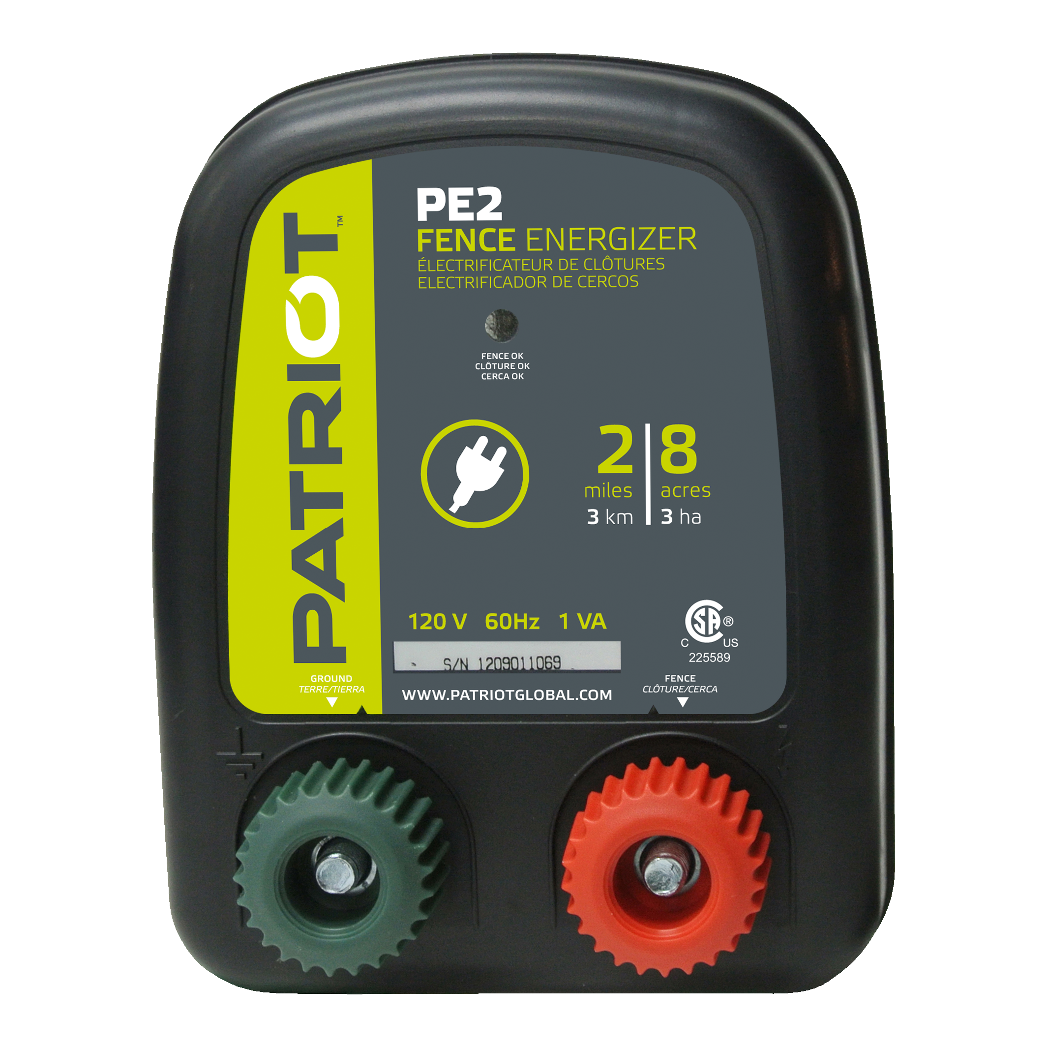 PATRIOT PE2 FENCE CHARGER