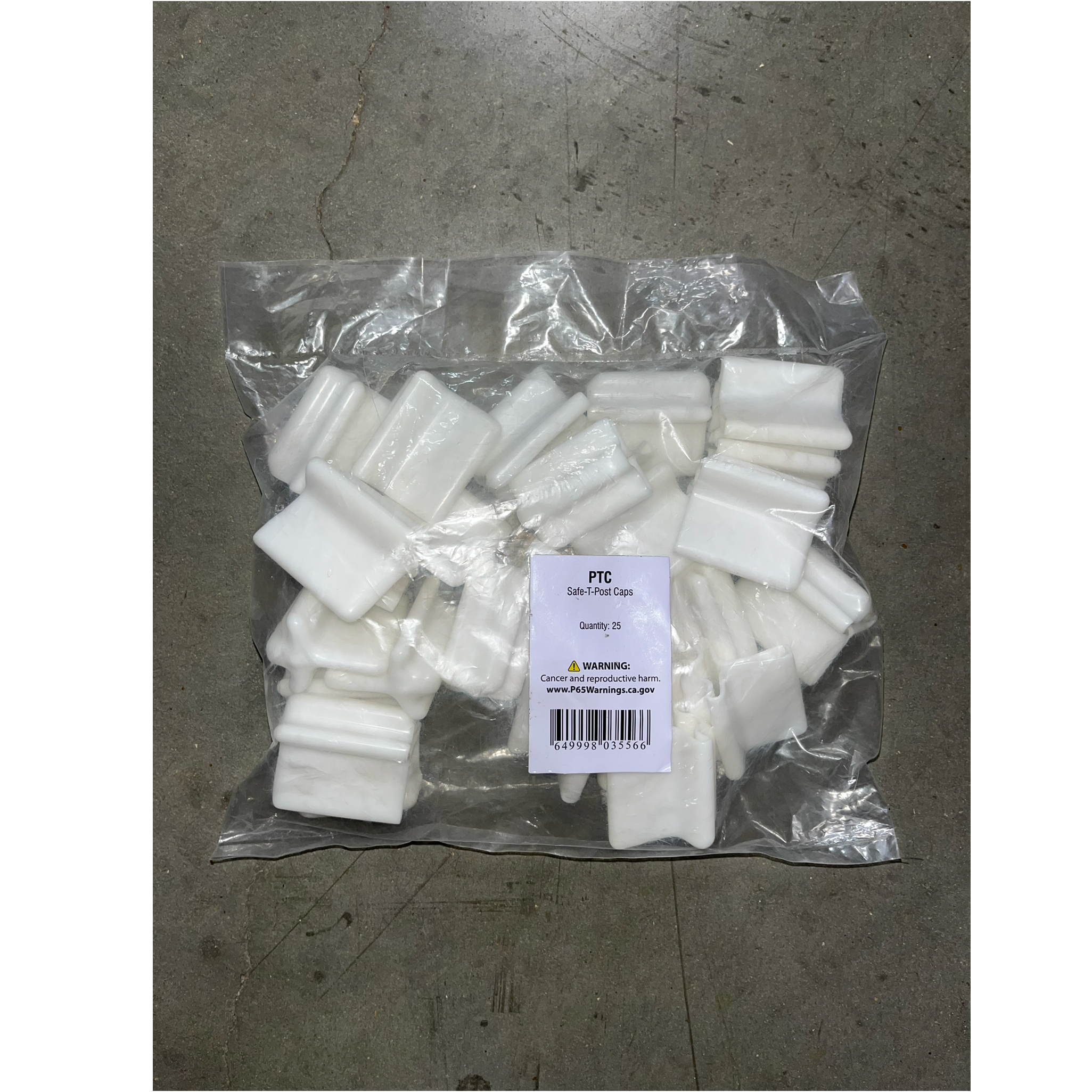 TPOST SAFETY CAP WHITE- 25 PK