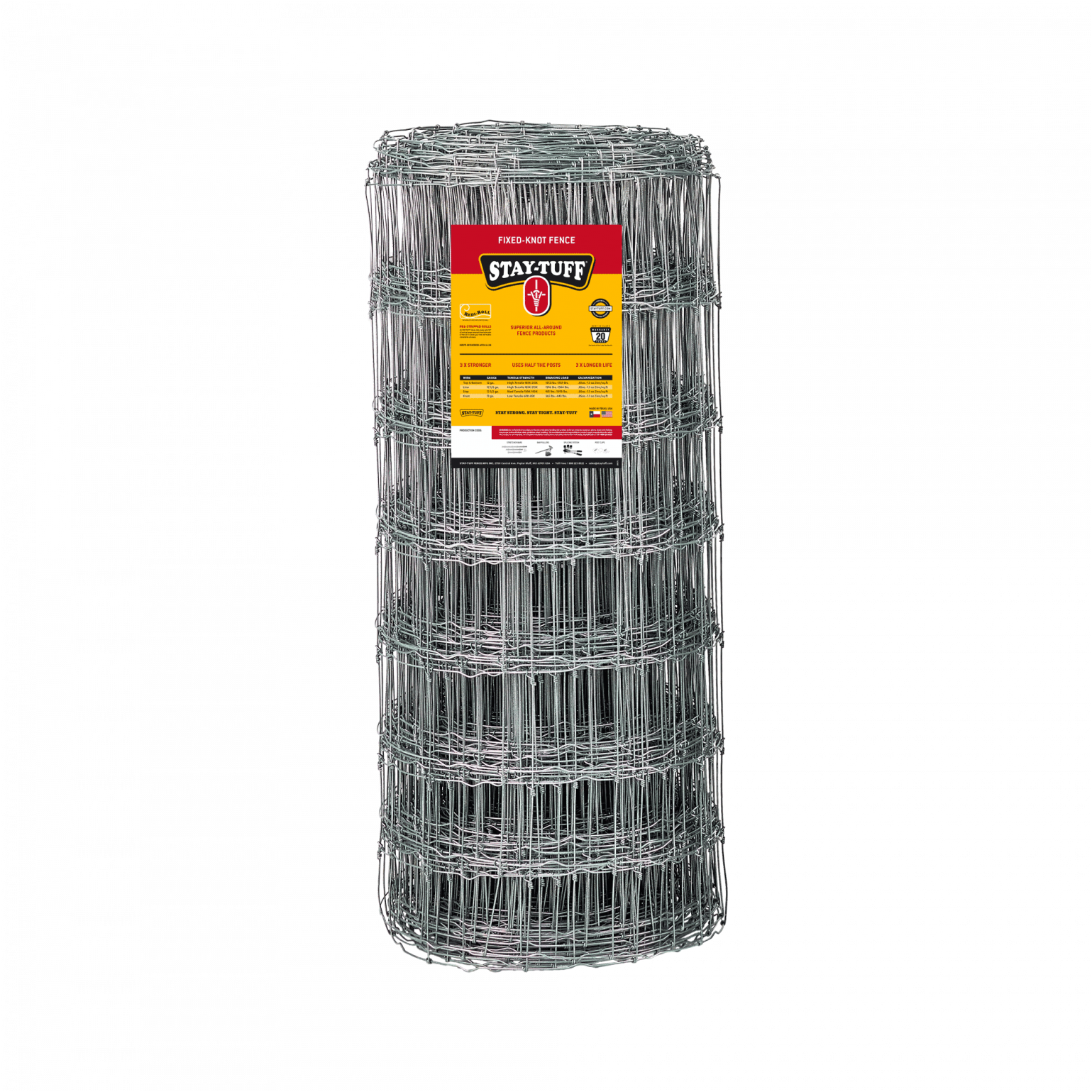 STAYTUFF 42" FIXED KNOT WIRE - 330'