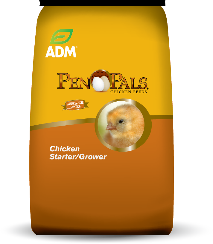 ADM PEN PALS CHICK STARTER/GROWER 50# - UNMEDICATED