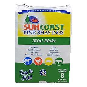 SUNCOAST MINI FLAKE PINE SHAVINGS - 8 CF