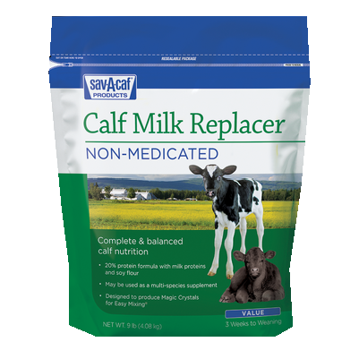 GRADE A20 CALF MILK REPLACER - 9 LBS