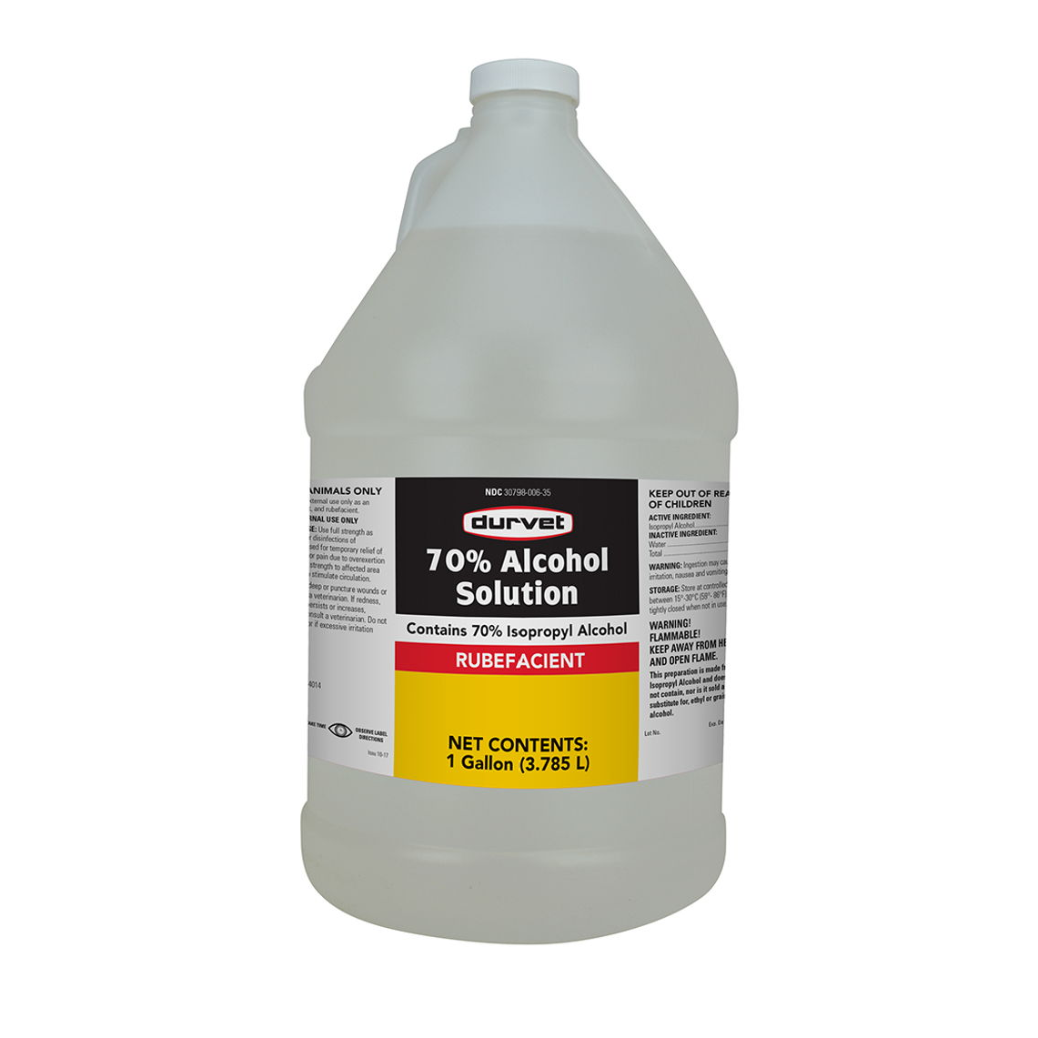 DURVET 70% ALCOHOL SOLUTION - 1 GALLON