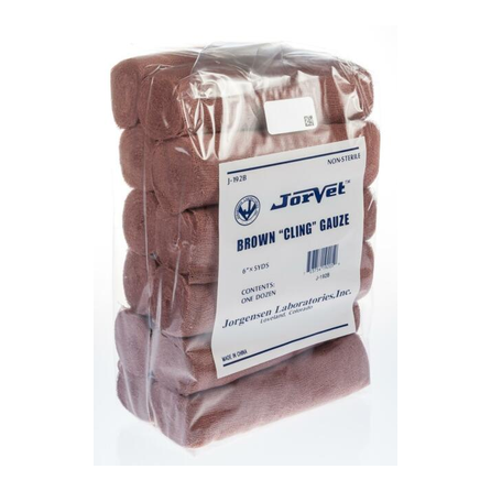 BROWN CLING GAUZE 6" X 5 YARDS - 12 PK