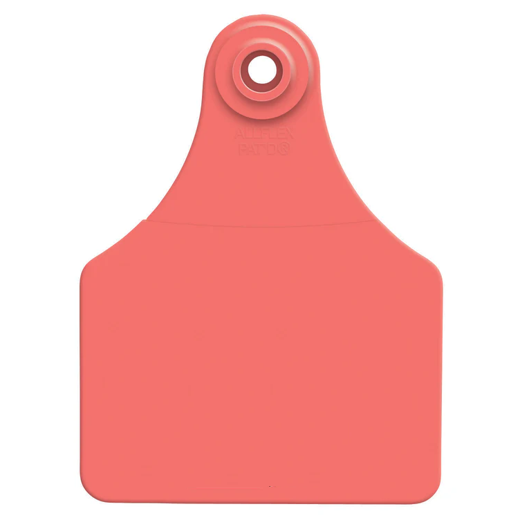 ALLFLEX LARGE BLANK EAR TAGS - RED 25PK