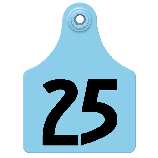 ALLFLEX MAXI BLUE EAR TAGS #1-25