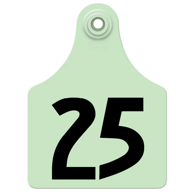 ALLFLEX MAXI GREEN EAR TAGS #1-25