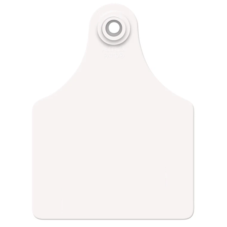 ALLFLEX MAXI BLANK EAR TAGS - WHITE 25PK