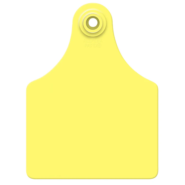 ALLFLEX MAXI BLANK EAR TAGS - YELLOW 25PK