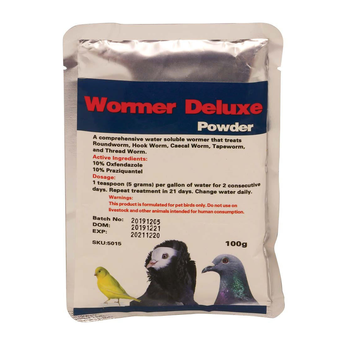 POULTRY WORMER DELUXE POWDER - 100 G