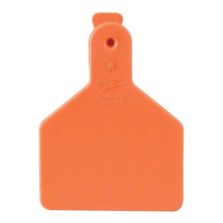 Z-TAG CALF BLANK EAR TAGS - ORANGE 25PK