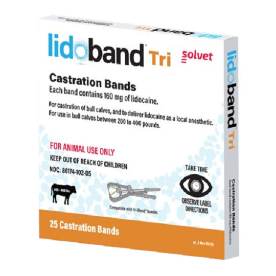 LIDOBAND TRI CASTRATION BANDS 25PK
