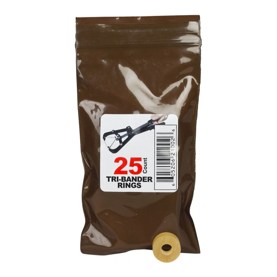 S&J TOOLS TRI-BANDER LATEX CASTRATING BANDS 25PK